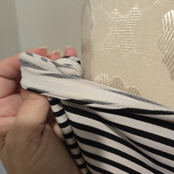 NWOT Lane Bryant Black And White Striped Tiered Midi Dress Size 18/20 - Picture 10 of 11